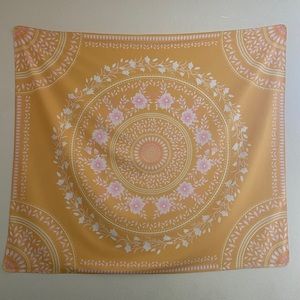 yellow tapestry for room